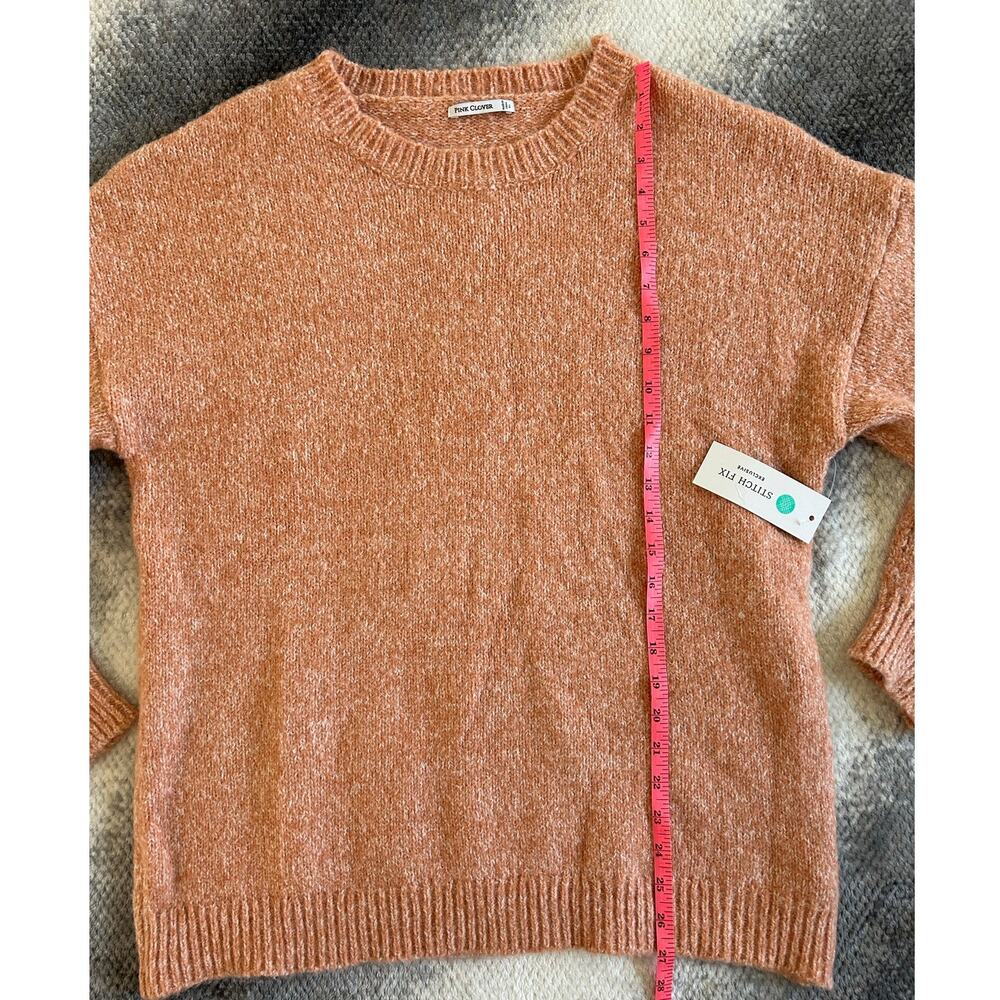 Stitch Fix Pink Clover Etienne Long Sleeve Blush Pink Pullover Sweater Size XL - Picture 13 of 14